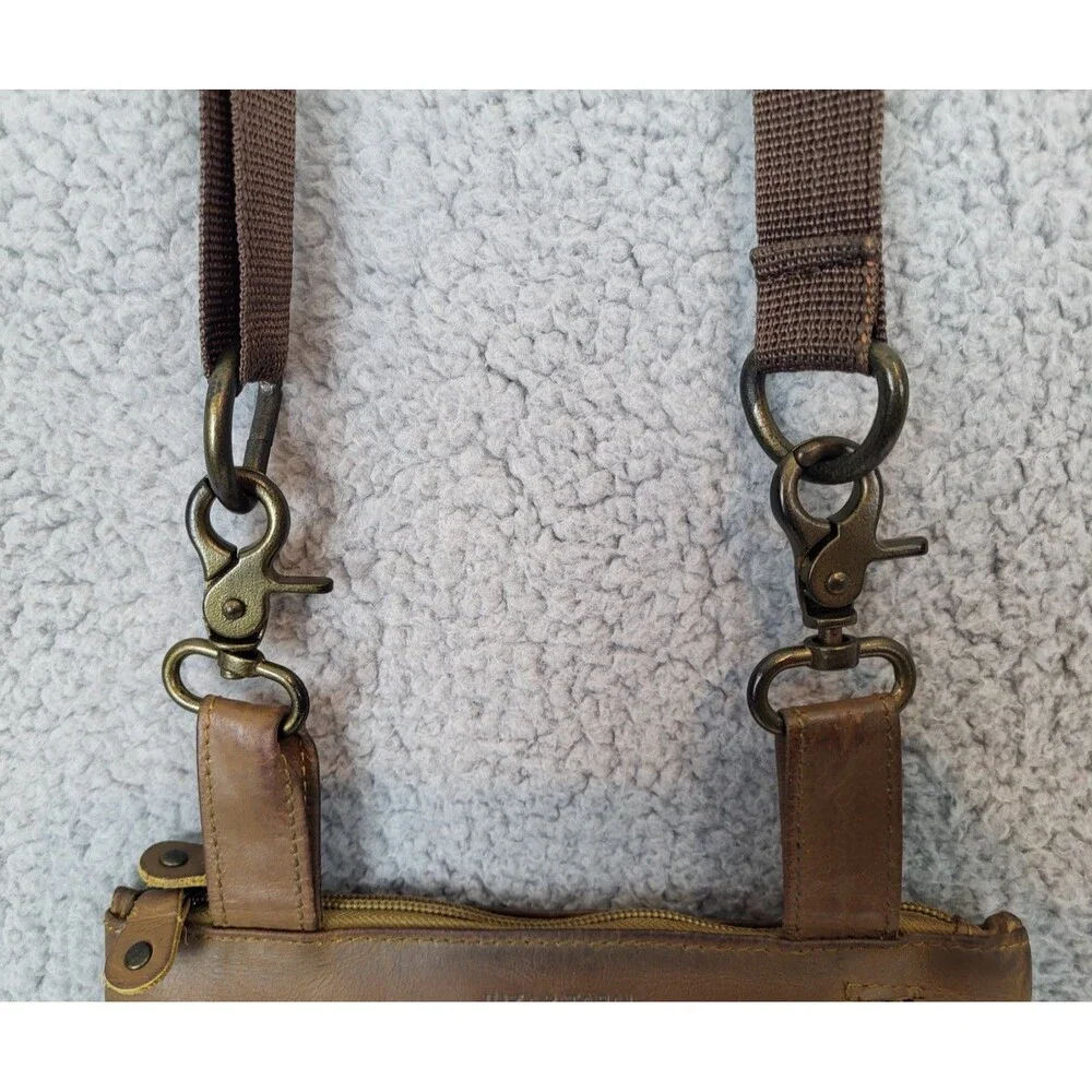 Juzar Tapal Leather Clip Waist Hip Belt Bag Crossbody Strap Unisex
